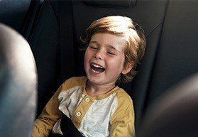Little boy laughing